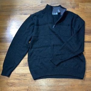 Oscar de la Renta Rare Black quarter zip up sweater fall 2012